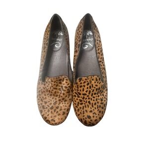 Dansko Olivia‎ Women's Sz 40 Cheetah/ Leopard Print Calf Hair Loafers